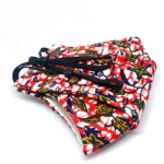 Johari Africa Red, Navy and Yellow Patterned Face Mask
